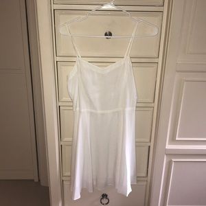 White spaghetti strap dress